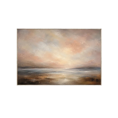 Rosewater Horizon Landscape Wall Art | Olyrel