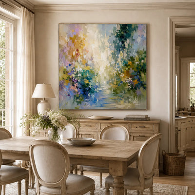 Garden Stream Floral Wall Art room scene 6 | Olyrel