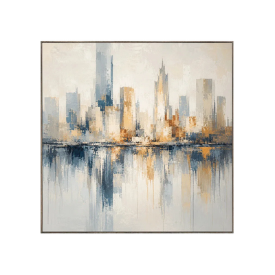 Harbor Skyline Cityscape Wall Art | Olyrel