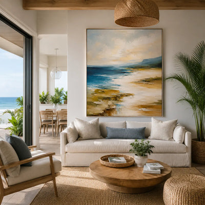 Windward Shore Coastal Wall Art room scene 5 | Olyrel