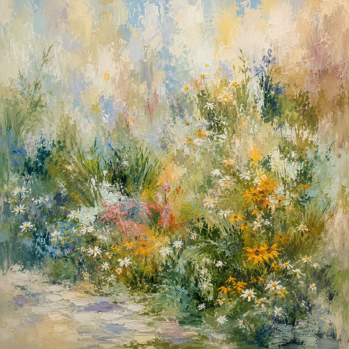 Wild Garden Floral Wall Art room scene 1 | Olyrel