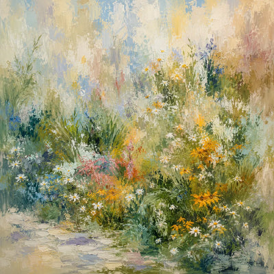 Wild Garden Floral Wall Art room scene 1 | Olyrel