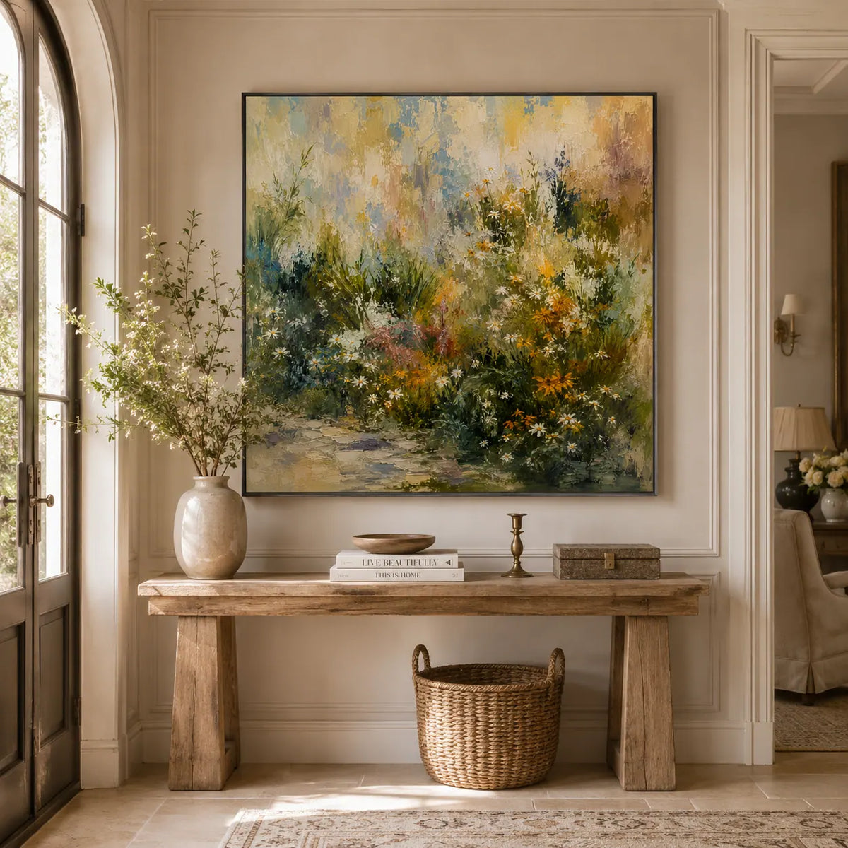 Wild Garden Floral Wall Art room scene 4 | Olyrel