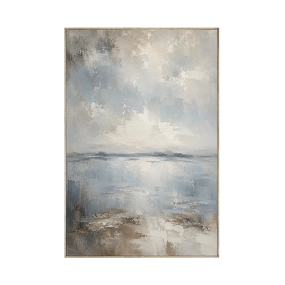 Silver Mist Seascape Wall Art | Olyrel