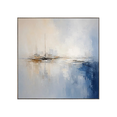 Quiet Marina Coastal Wall Art | Olyrel