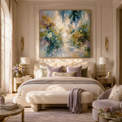 Blooming Path Floral Wall Art room scene 2 | Olyrel