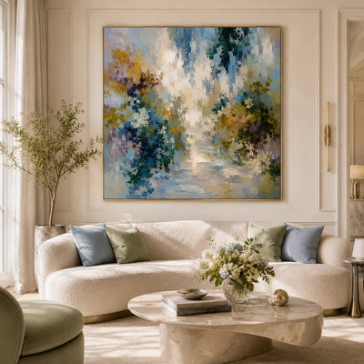 Blooming Path Floral Wall Art room scene 3 | Olyrel