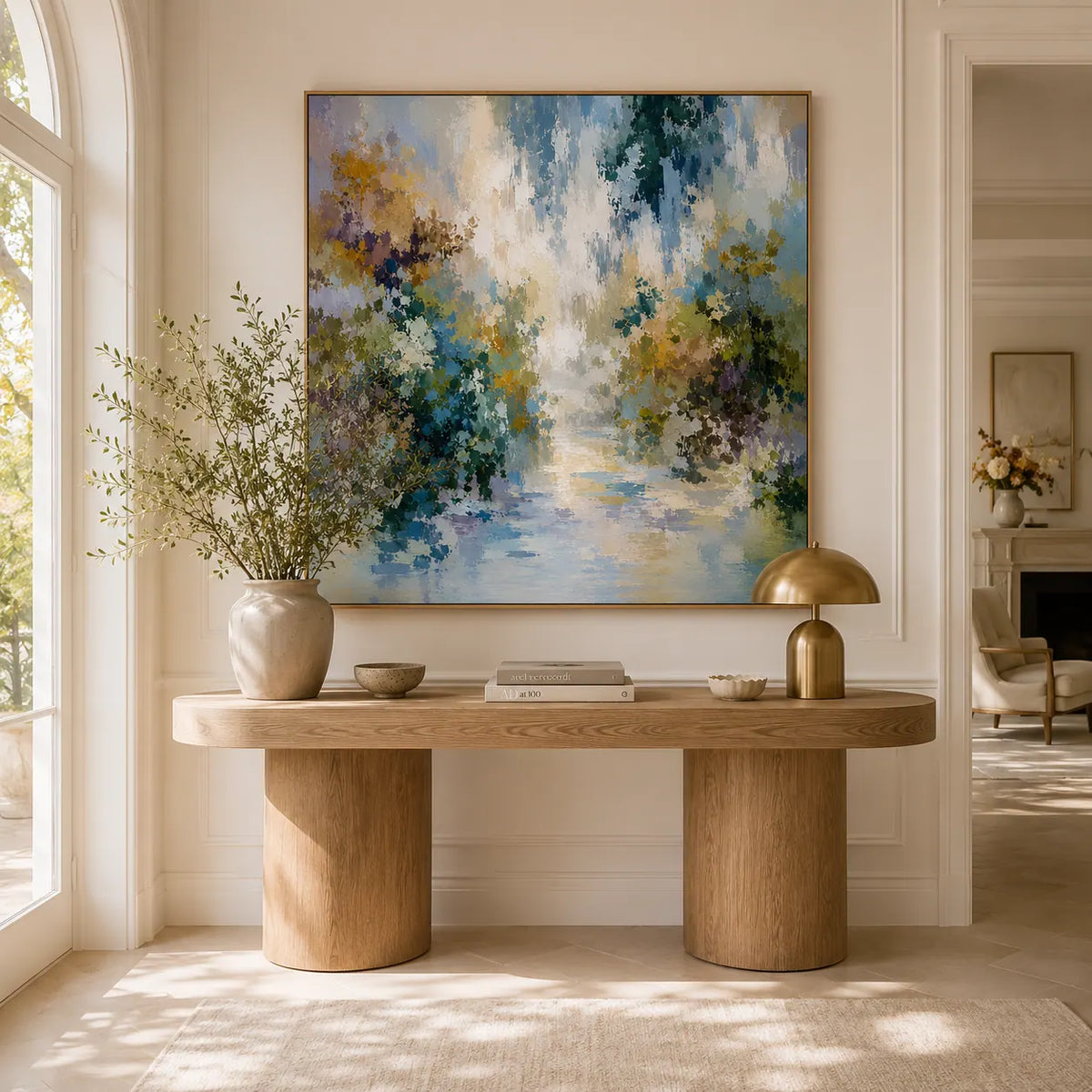 Blooming Path Floral Wall Art room scene 4 | Olyrel