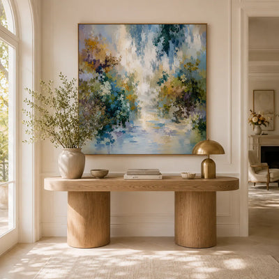 Blooming Path Floral Wall Art room scene 4 | Olyrel