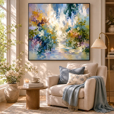 Blooming Path Floral Wall Art room scene 5 | Olyrel