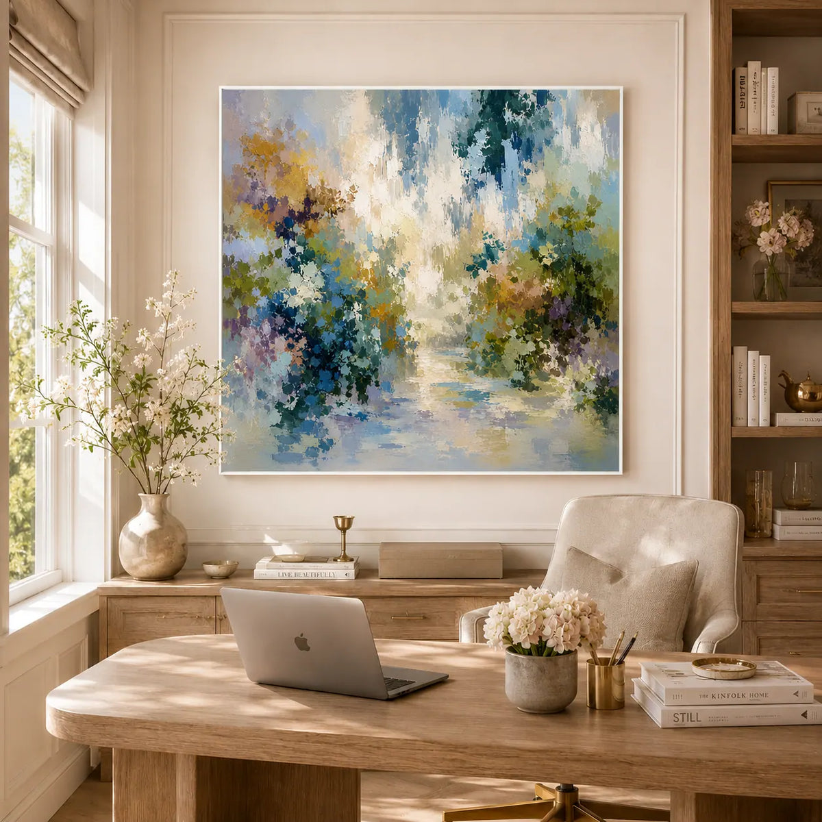 Blooming Path Floral Wall Art room scene 6 | Olyrel