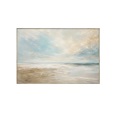 Pale Surf Coastal Wall Art | Olyrel