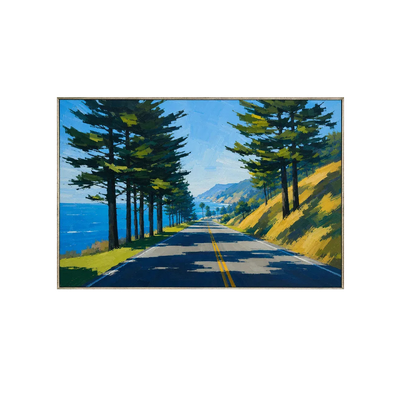 Pine Road Landscape Wall Art | Olyrel