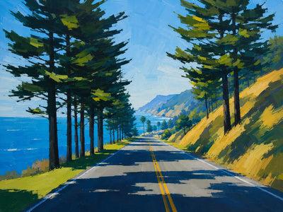 Pine Road Landscape Wall Art room scene 1 | Olyrel