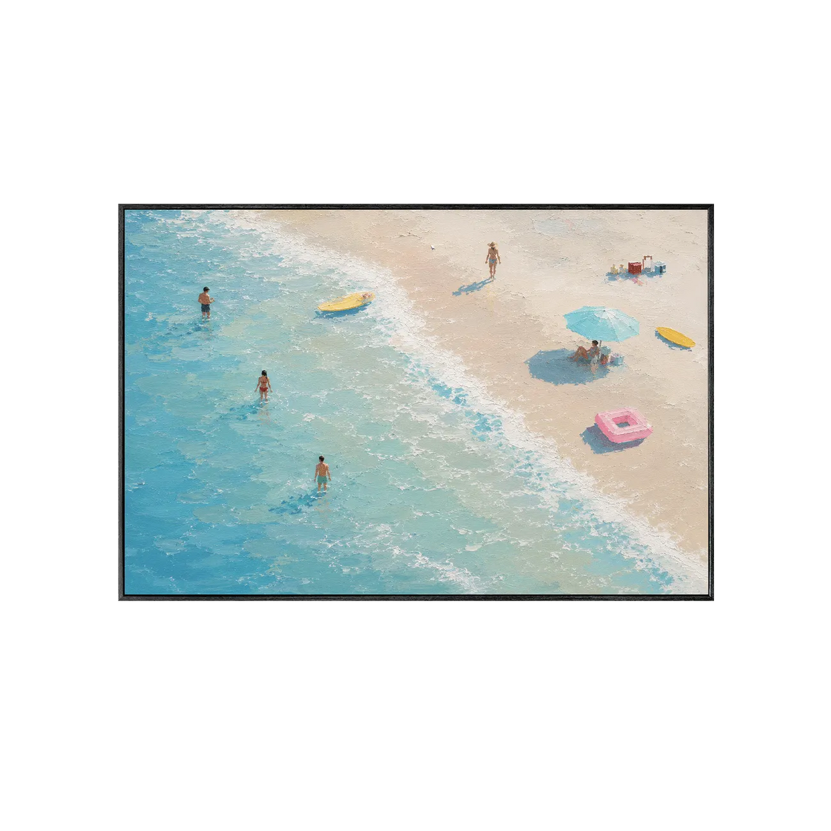 Aqua Shore Coastal Wall Art | Olyrel
