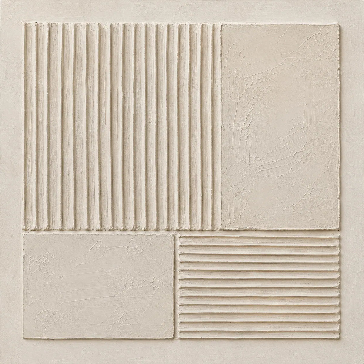 Linen Panel Relief Wall Art room scene 1 | Olyrel