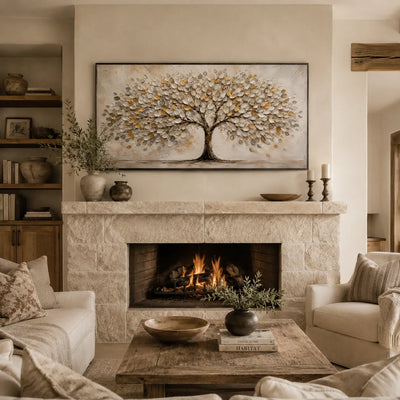 Blossom Tree Botanical Wall Art room scene 3 | Olyrel