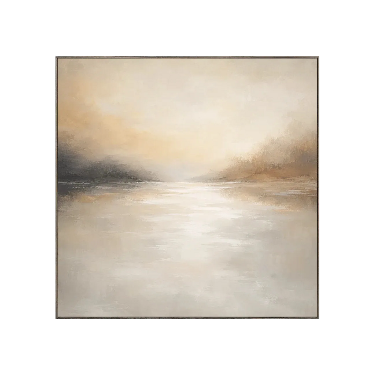 Pearl Mist Seascape Wall Art | Olyrel