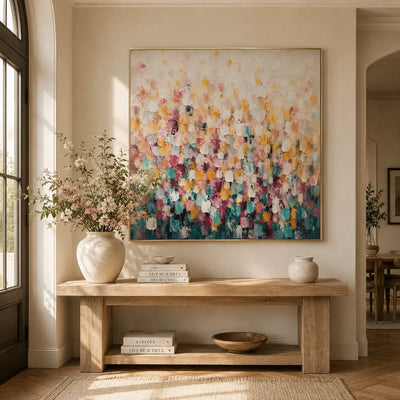Confetti Bloom Floral Wall Art room scene 5 | Olyrel