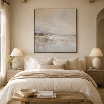 Silver Flats Seascape Wall Art room scene 3 | Olyrel