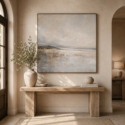 Silver Flats Seascape Wall Art room scene 5 | Olyrel