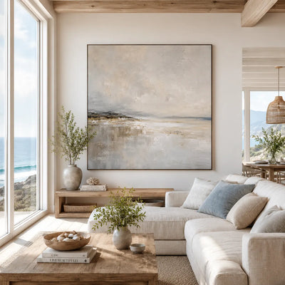 Silver Flats Seascape Wall Art room scene 7 | Olyrel
