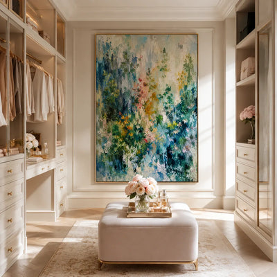 Rain Garden Floral Wall Art room scene 3 | Olyrel