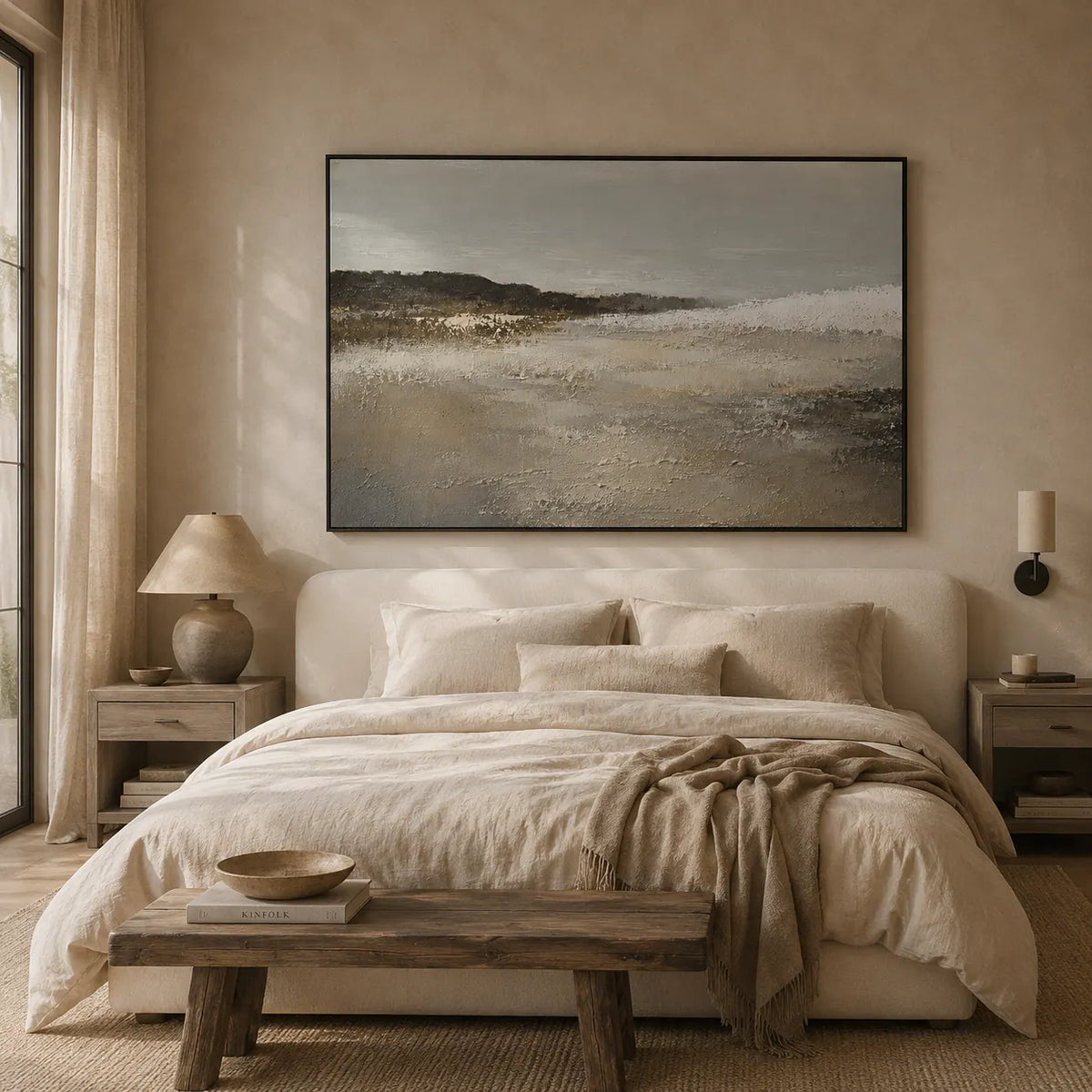 Storm Shore Coastal Wall Art room scene 2 | Olyrel