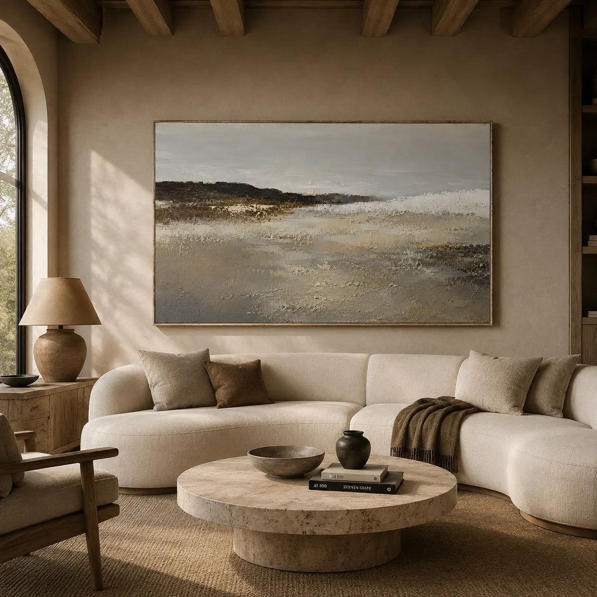 Storm Shore Coastal Wall Art room scene 3 | Olyrel