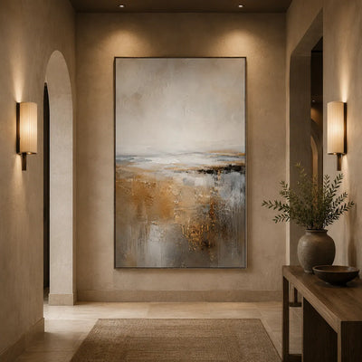 Bronze Mist Seascape Wall Art room scene 8 | Olyrel