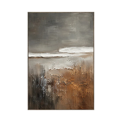 Charcoal Shore Seascape Wall Art | Olyrel