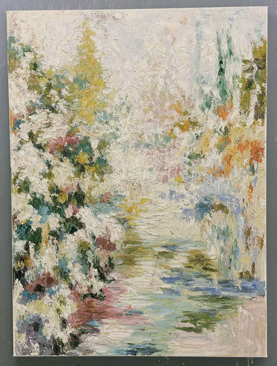 Meadow Veil Floral Wall Art real hand-painted artwork | Olyrel