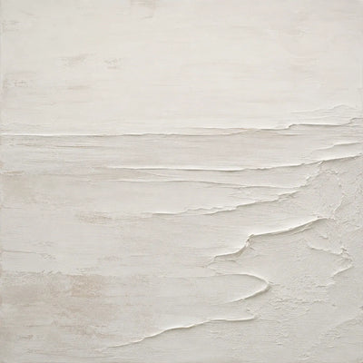 Ivory Wave Textured Wall Art room scene 1 | Olyrel