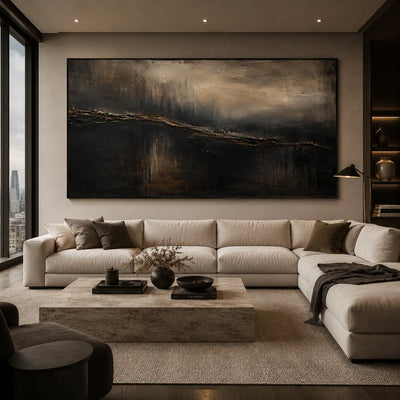 Midnight Shore Seascape Wall Art room scene 3 | Olyrel