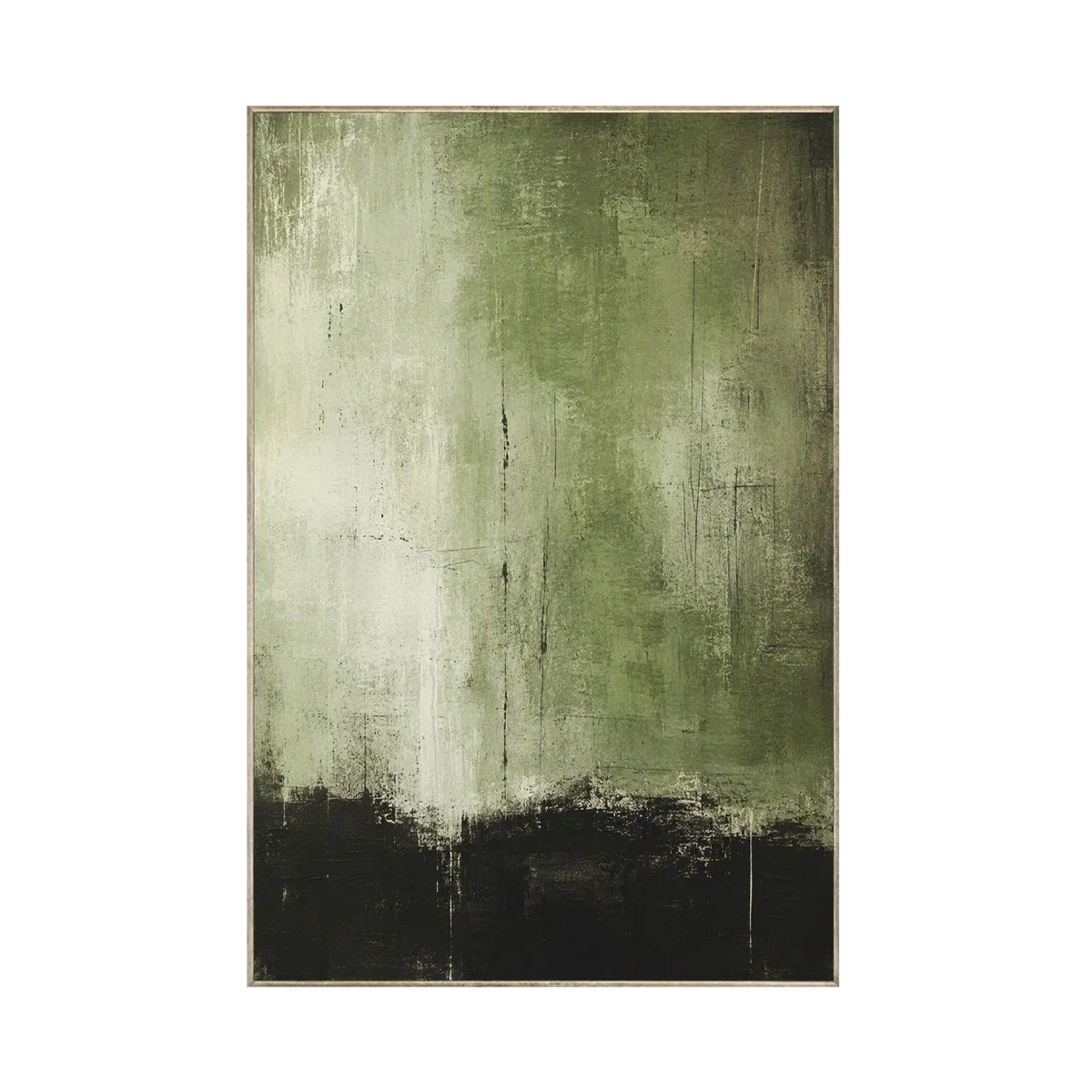 Olive Shadow Textured Wall Art | Olyrel