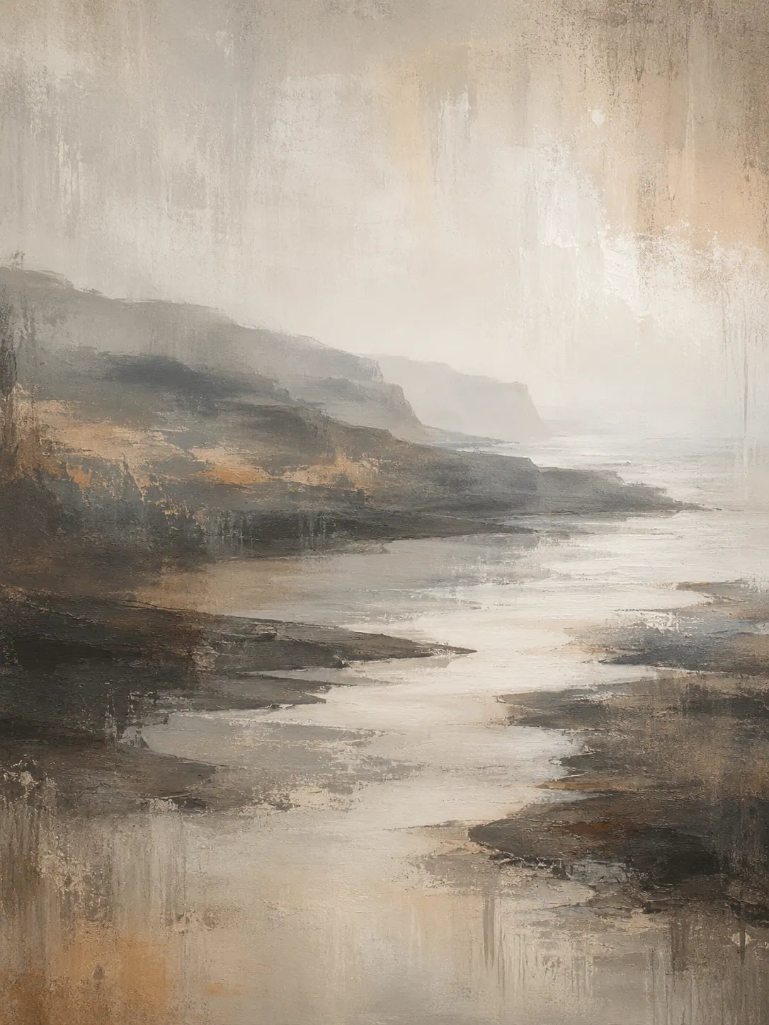 Smoky Valley Landscape Wall Art room scene 1 | Olyrel