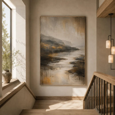 Smoky Valley Landscape Wall Art room scene 5 | Olyrel