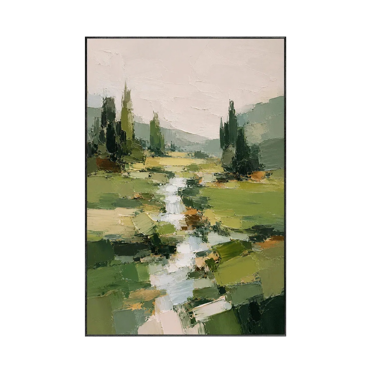 Green Creek Landscape Wall Art | Olyrel