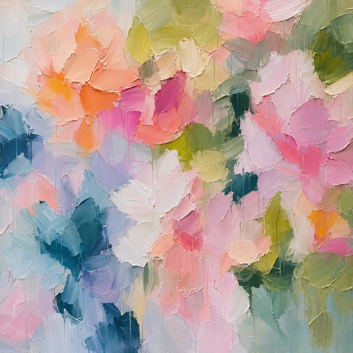 Blush Petal Floral Wall Art room scene 1 | Olyrel