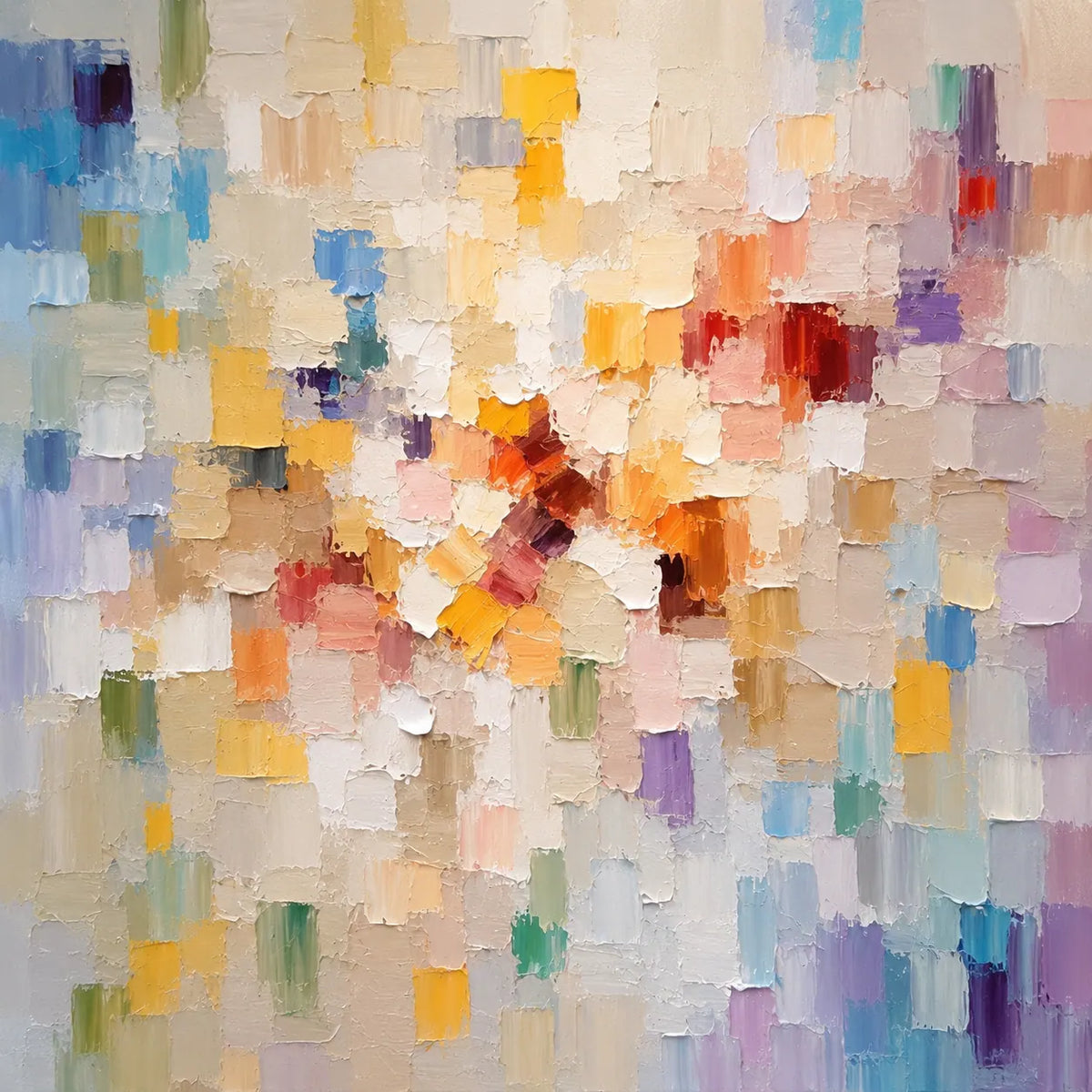 Mosaic Bloom Floral Wall Art room scene 1 | Olyrel