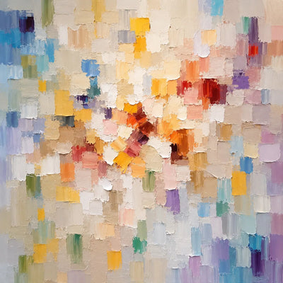 Mosaic Bloom Floral Wall Art room scene 1 | Olyrel