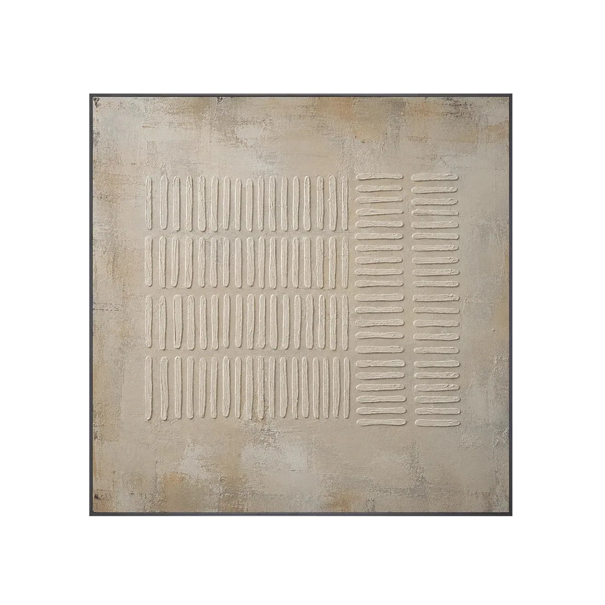 Ribbed Linen Textured Wall Art | Olyrel