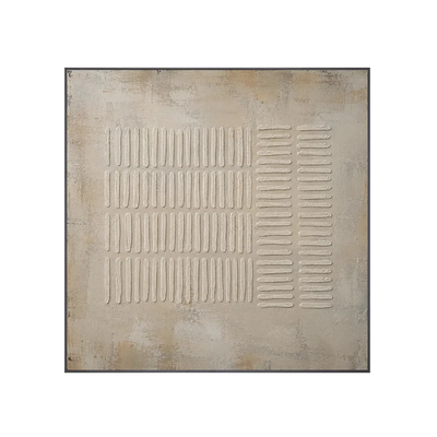 Ribbed Linen Textured Wall Art | Olyrel