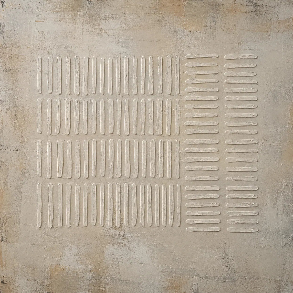 Ribbed Linen Textured Wall Art room scene 1 | Olyrel