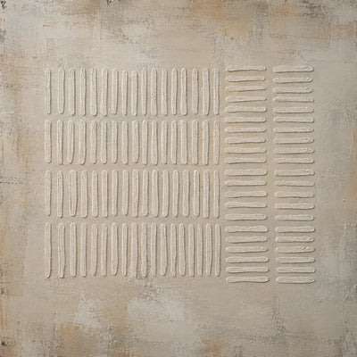 Ribbed Linen Textured Wall Art room scene 1 | Olyrel