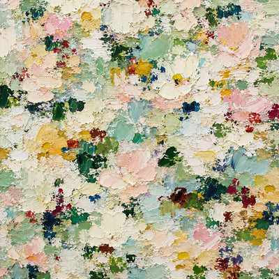 Pastel Meadow Floral Wall Art room scene 2 | Olyrel