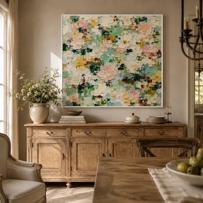 Pastel Meadow Floral Wall Art room scene 5 | Olyrel