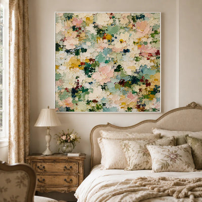 Pastel Meadow Floral Wall Art room scene 6 | Olyrel