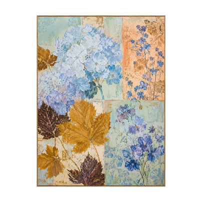 Blue Hydrangea Botanical Wall Art | Olyrel