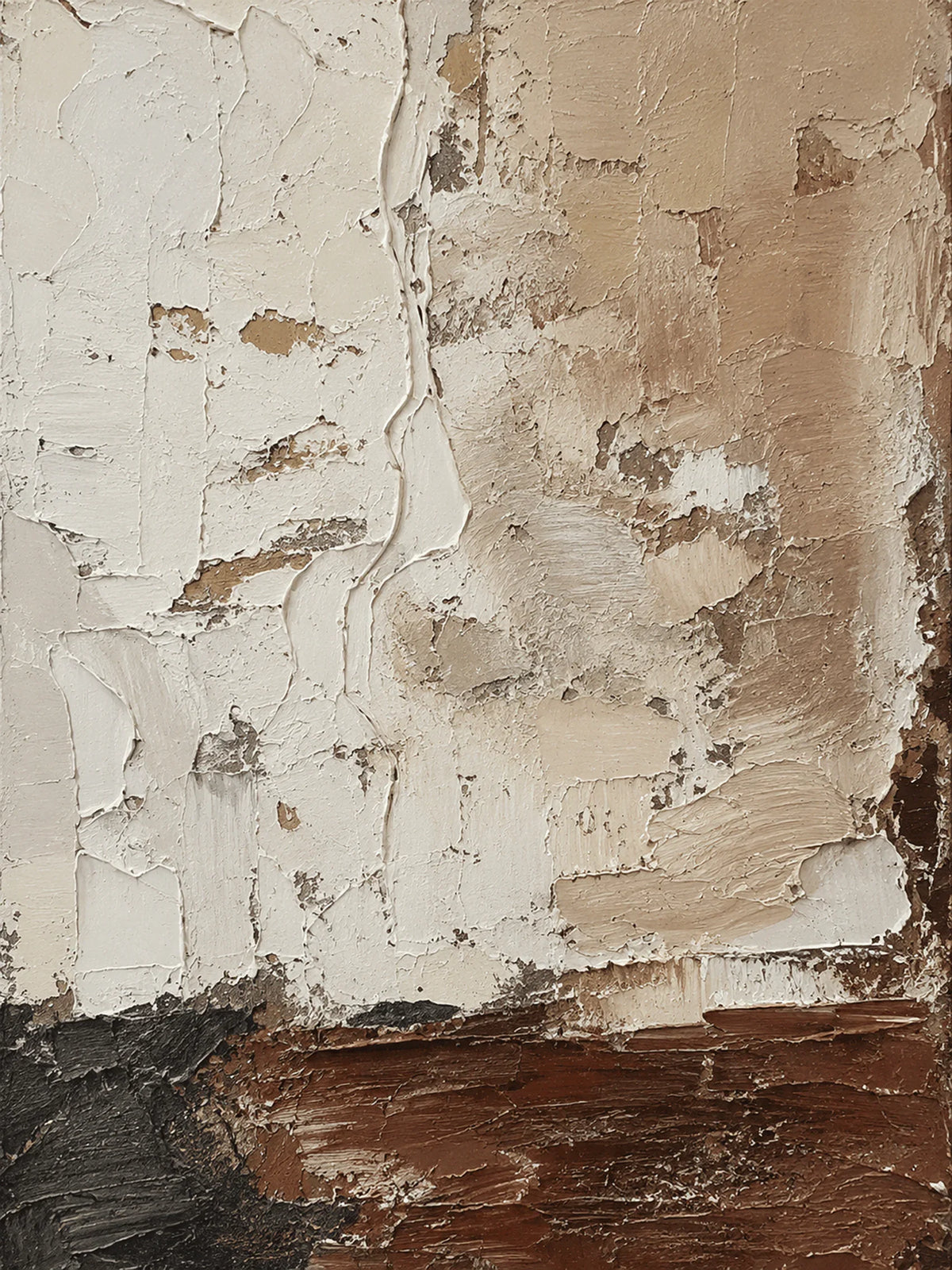 Original artwork view of Earthen Divide Abstract Wall Art | Olyrel